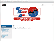 Tablet Screenshot of michiganmartialarts.net